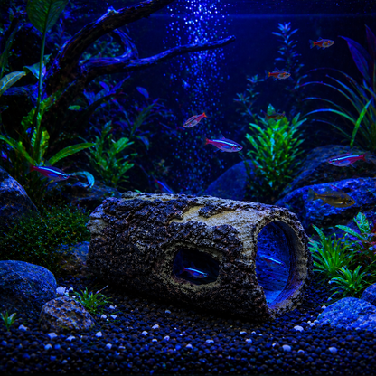 Natural Wood Design Ornament Hideout Aquarium Decoration Log Cave for Fish Tank