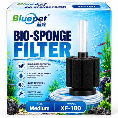Bluepet Bio-Sponge Aquarium Filter – XF-2837 / XF-180 / XF-2835 – Small & Medium Sizes