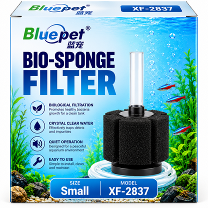 Bluepet Bio-Sponge Aquarium Filter – XF-2837 / XF-180 / XF-2835 – Small & Medium Sizes