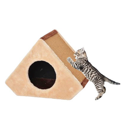 Catry TriPod Cat Hideaway with Scratcher