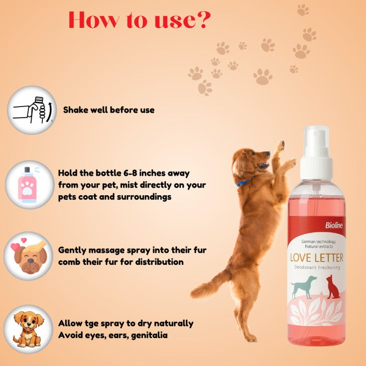 Bioline Love letter Scent 207 ml pet grooming