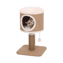 Catry Cozy Retreat Cat Condo with Scratching Post & Hanging Toy