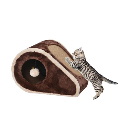Catry CozyPod Cat Hideaway with Scratcher