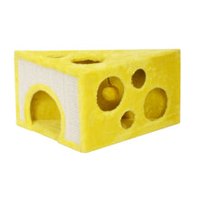 Catry cheezy paws palace cat house with scratcher