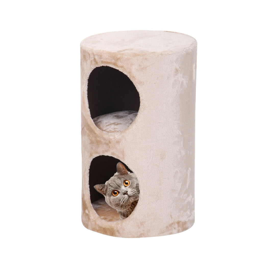 Catry CozyLoft™ Dual-Den Plush Cat Condo