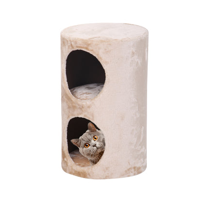 Catry CozyLoft™ Dual-Den Plush Cat Condo