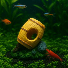 Natural Resin Hideout for Shrimp, Betta, Guppies & Small Fish 10×8×7 cm