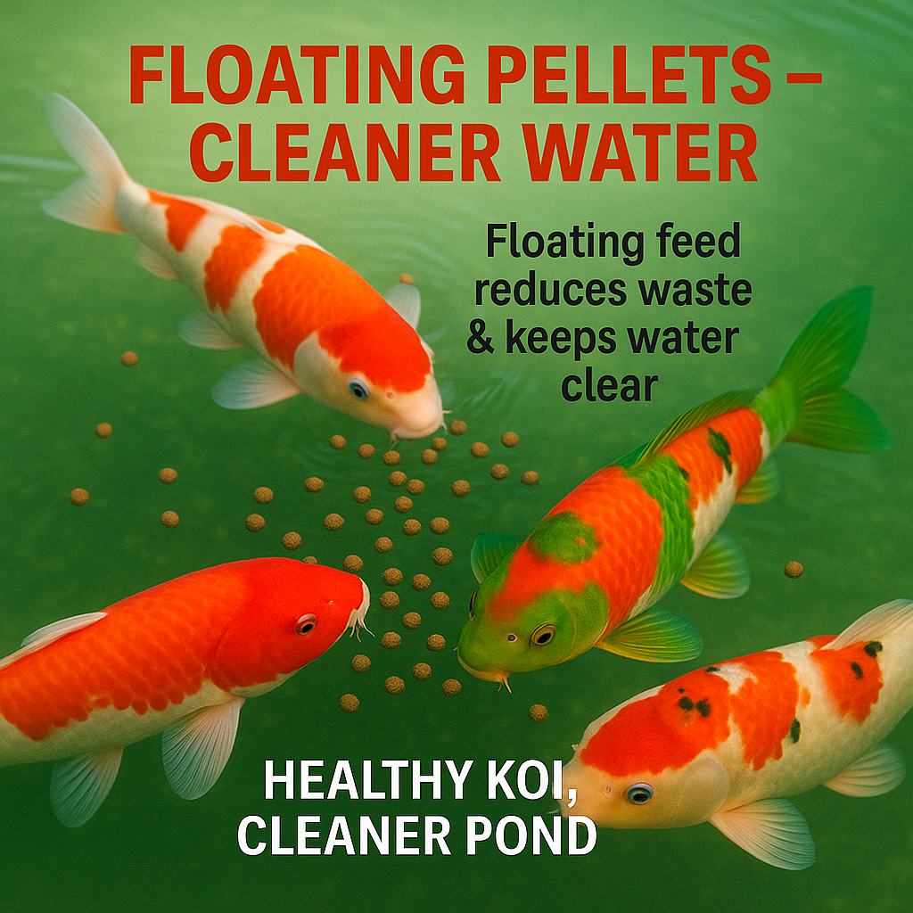 Jumbo protein rich Koi carp  fish food bucket 4kg