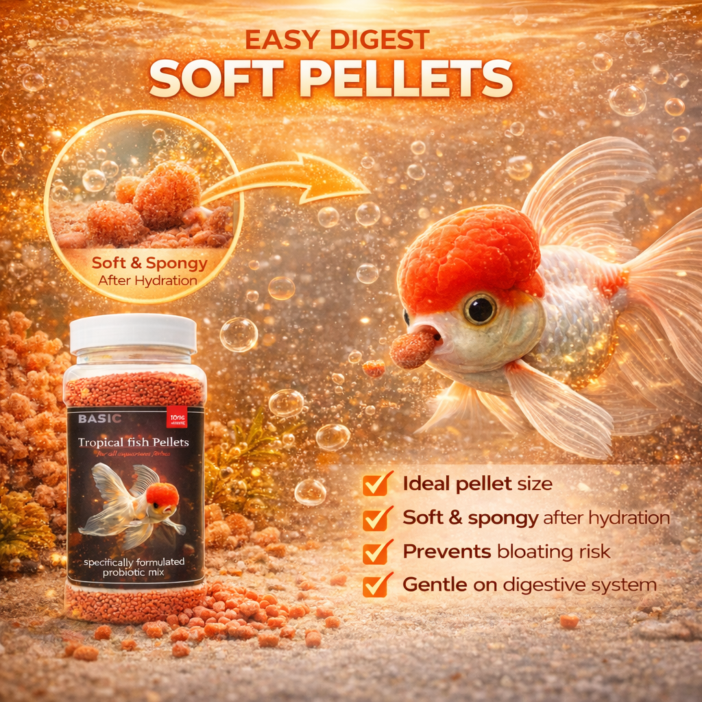 Tropical Fish Pellets with Probiotic Formula for All Aquarium Fish