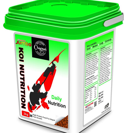 Jumbo protein rich Koi carp fish food bucket 2kg