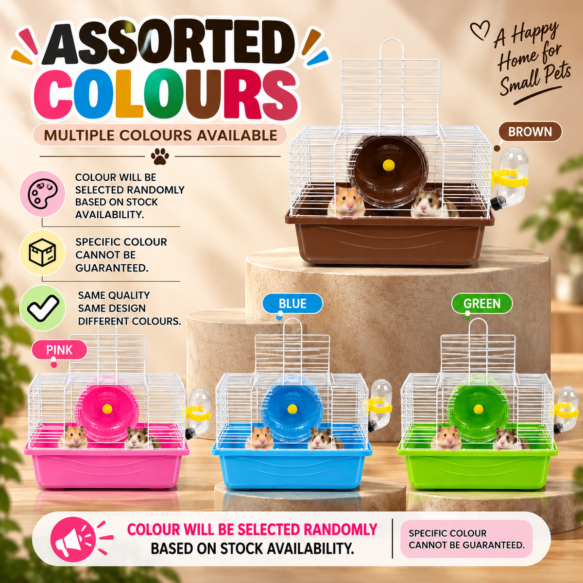 Petbroo Airnest Hamster Cage 23x17x15 cm