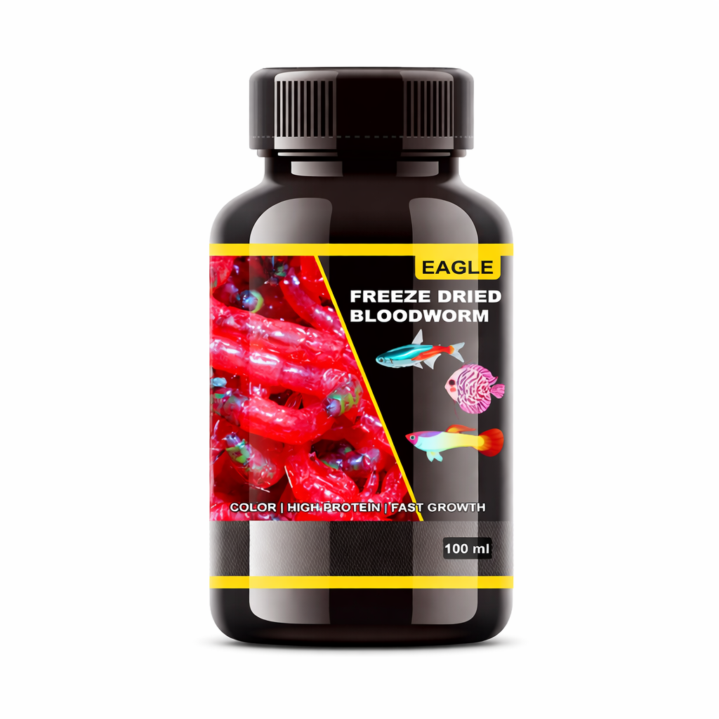 Freeze Dried Bloodworms Fish Food 100ml