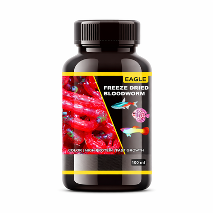 Freeze Dried Bloodworms Fish Food 100ml