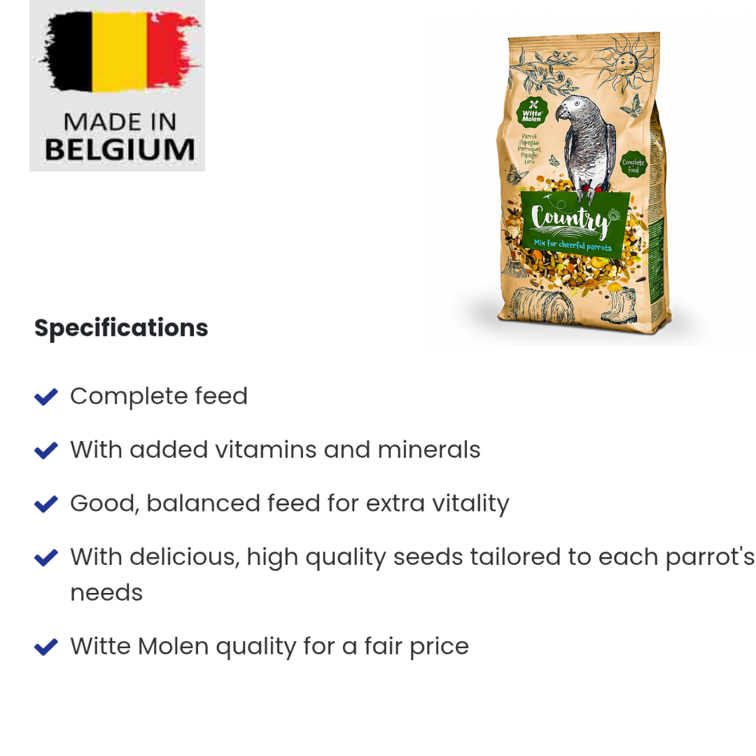 Country African grey parrot seed mix- 2kg bird food