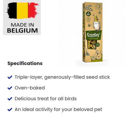 Country seed stick, parakeet kiwi and pear - 140g bird food