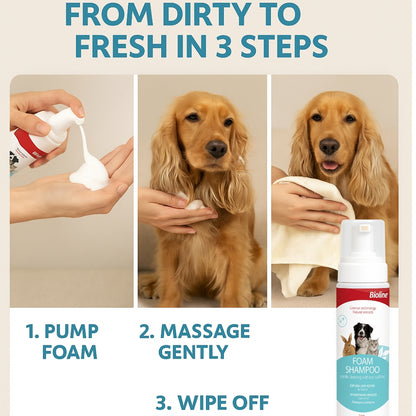 Bioline Foam Shampoo -250g - pet grooming