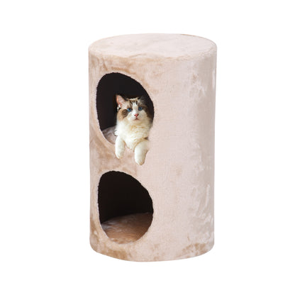 Catry CozyLoft™ Dual-Den Plush Cat Condo