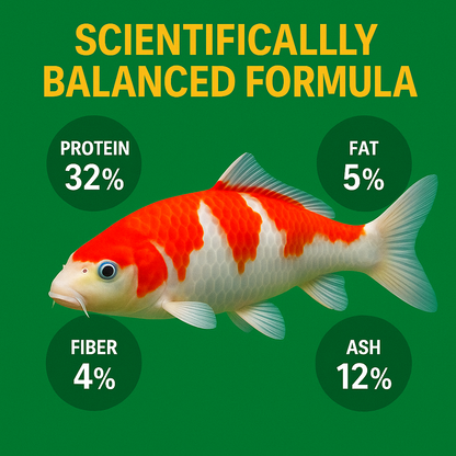 Jumbo protein rich Koi carp  fish food bucket 4kg