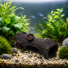 Aquarium Log Decoration Hollow Cave Ornament for Fish Tank