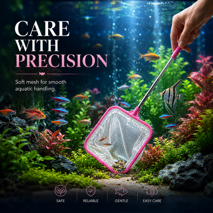 Telescopic Aquarium Fish Net LARGE SIZE, Extendable 53-110 cm