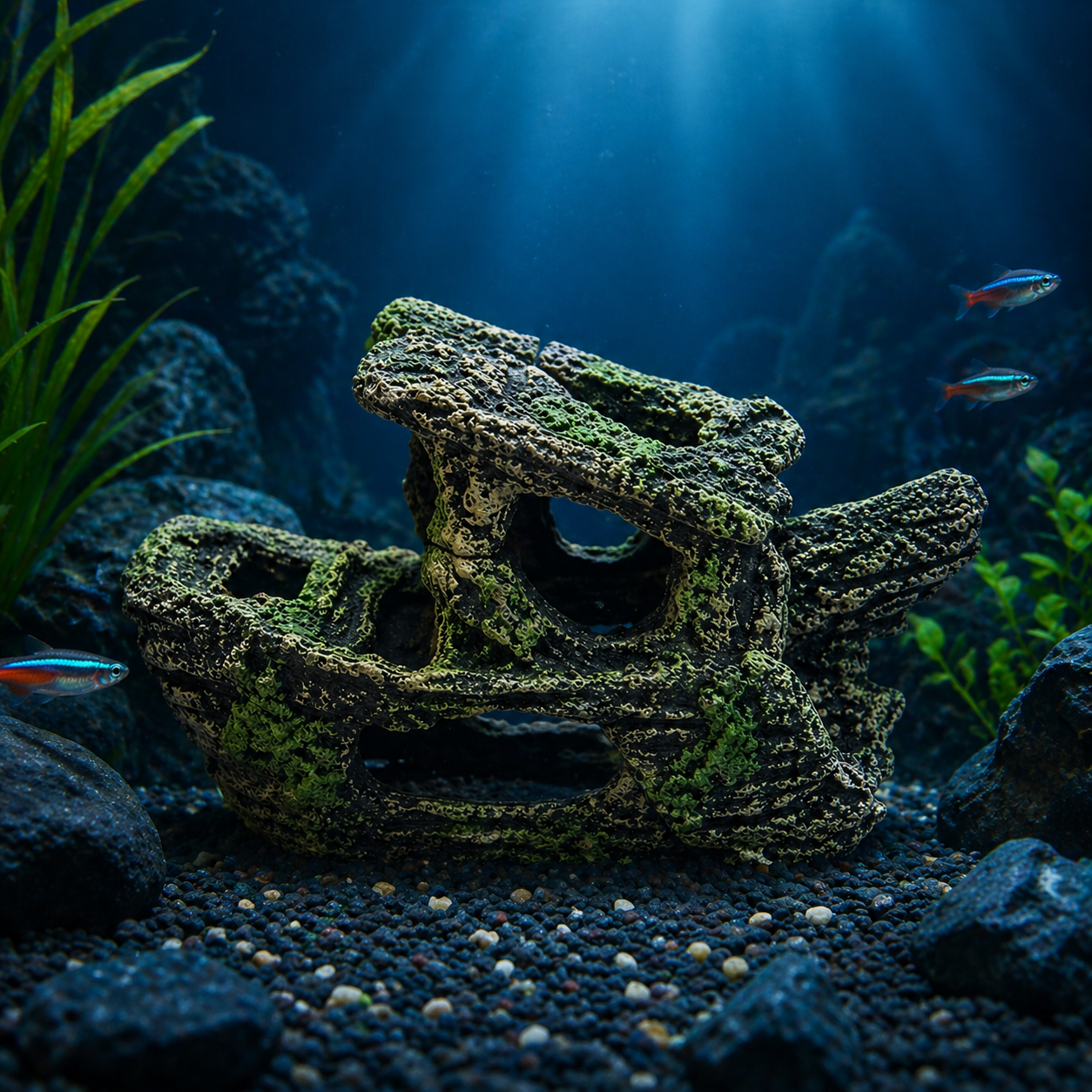 Aquarium Decoration Rock Cave Ornament for Fish Tank, 2020120900774