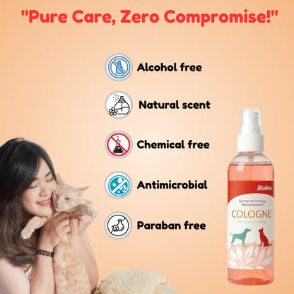 Bioline cologne scent 207 ml pet grooming