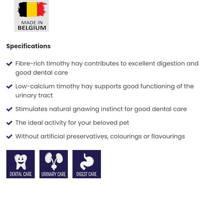 Puur Timothy Hay with Herbs – 500g small animal forage