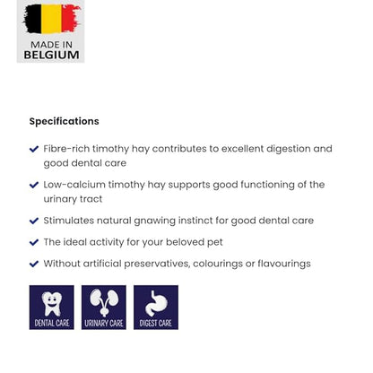 Puur Timothy Hay with Vegetables – 500g,small animal forage