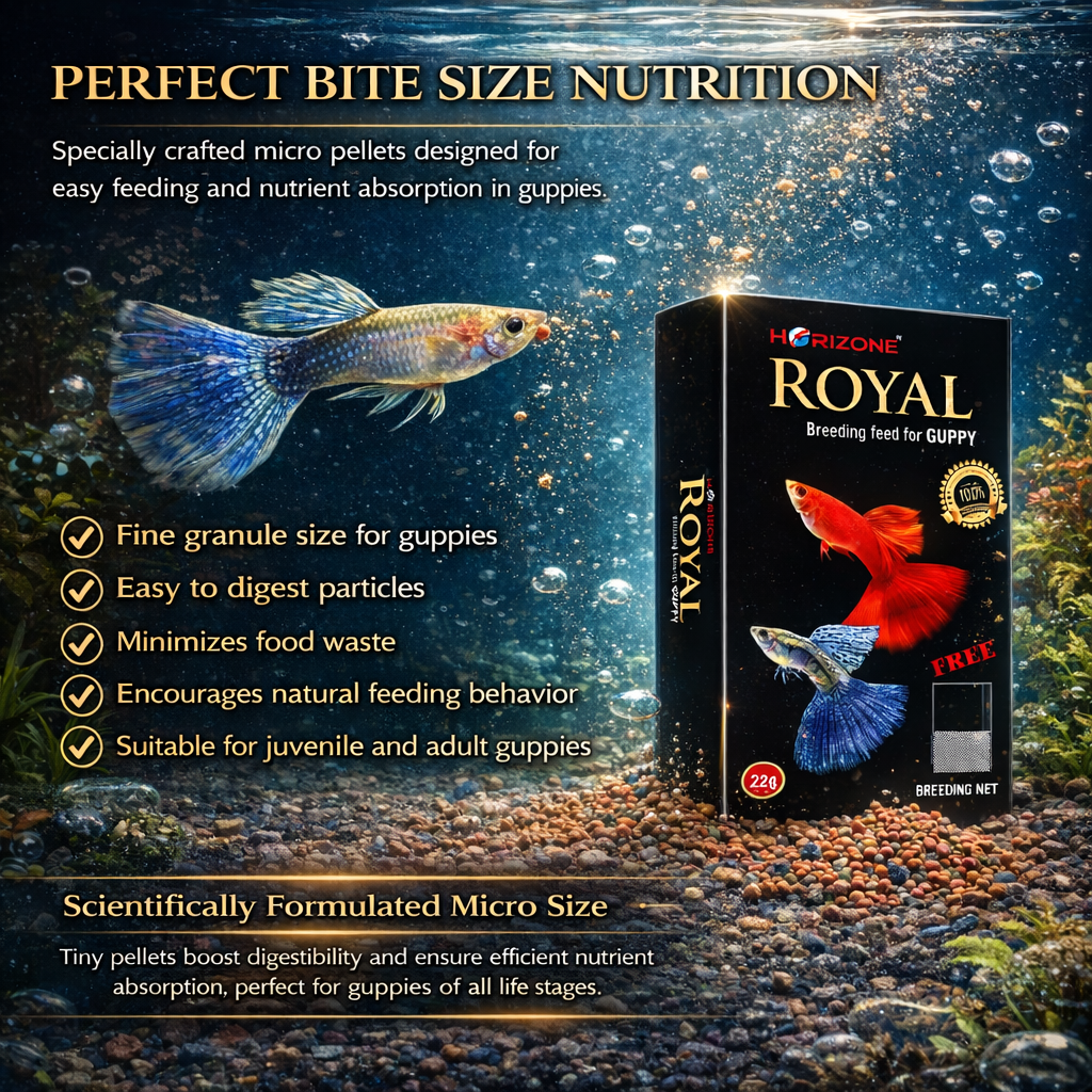 Guppy Breeding Fish Food Micro Pellets Three Box Pack (3 x 22 g)
