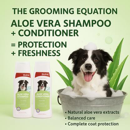 Quick Groom Pack – Aloe vera shampoo + Aloe vera conditioner = (Protection +Gentle Care)