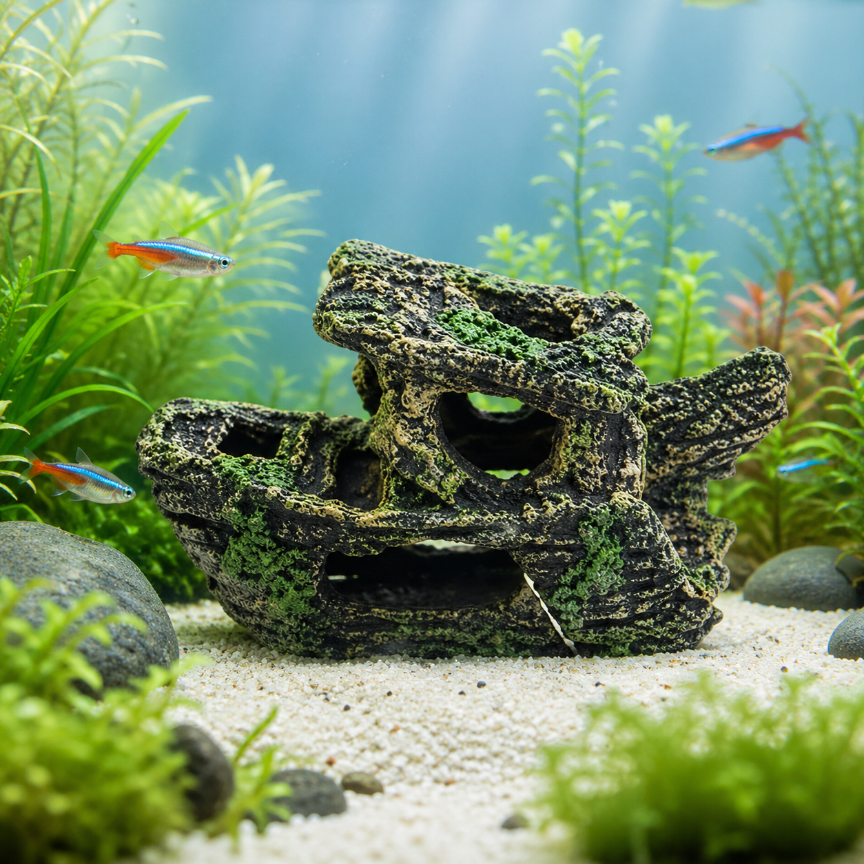 Aquarium Decoration Rock Cave Ornament for Fish Tank, 2020120900774