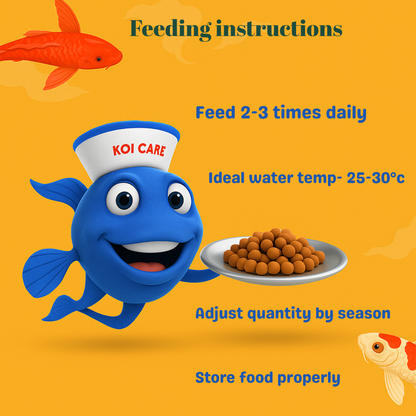 Jumbo protein rich Koi carp fish food bucket 2kg