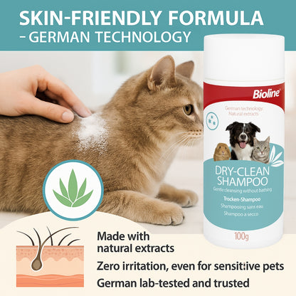 Bioline dry clean shampoo -100g pet grooming