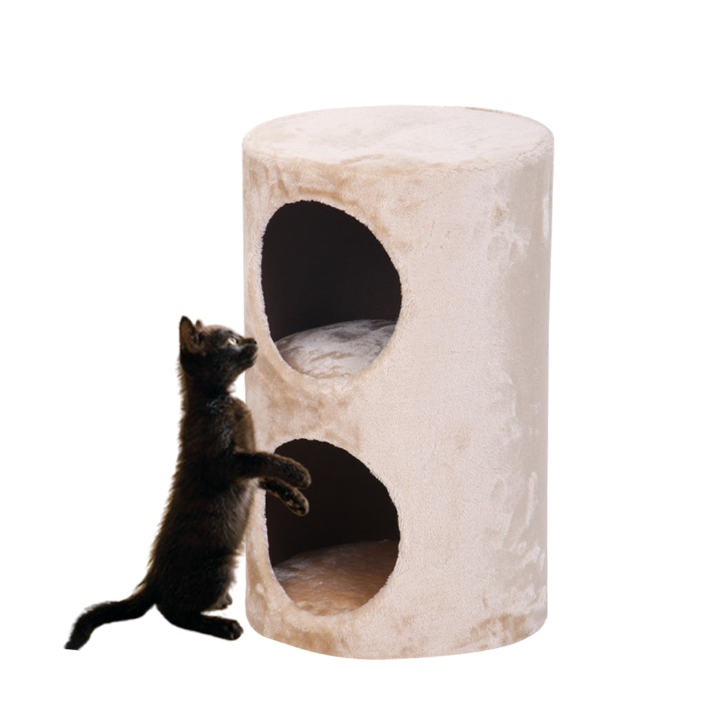 Catry CozyLoft™ Dual-Den Plush Cat Condo