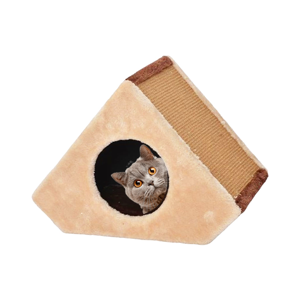Catry TriPod Cat Hideaway with Scratcher