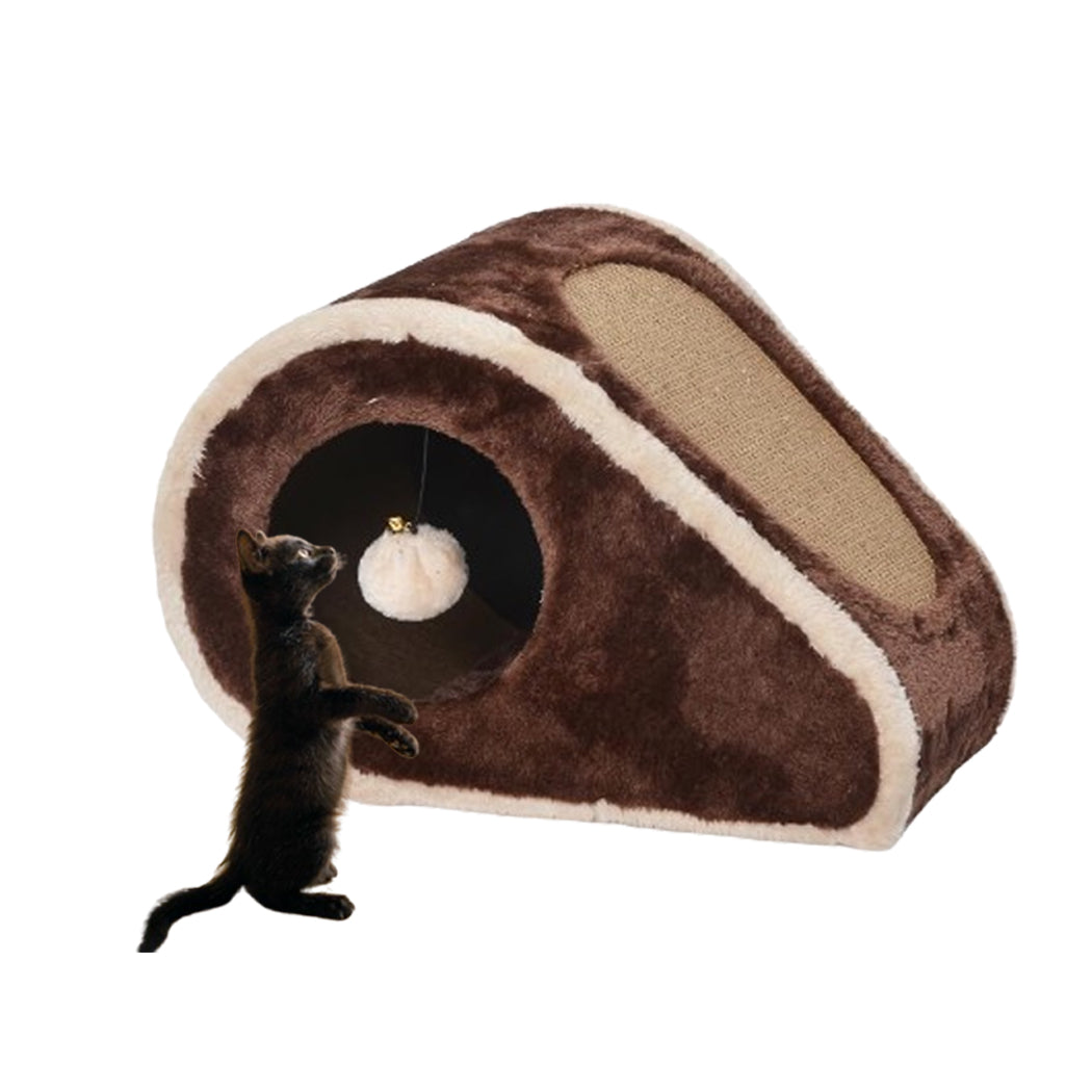 Catry CozyPod Cat Hideaway with Scratcher