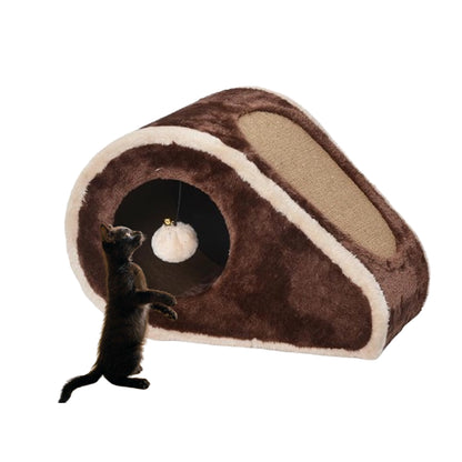 Catry CozyPod Cat Hideaway with Scratcher
