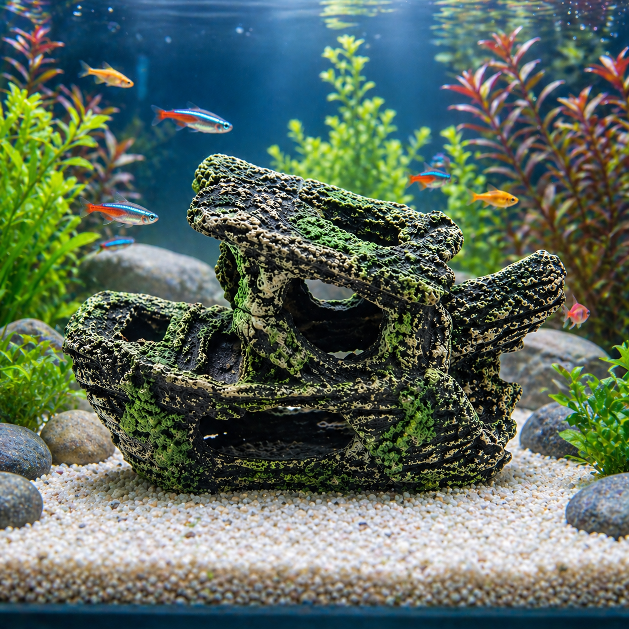 Aquarium Decoration Rock Cave Ornament for Fish Tank, 2020120900774