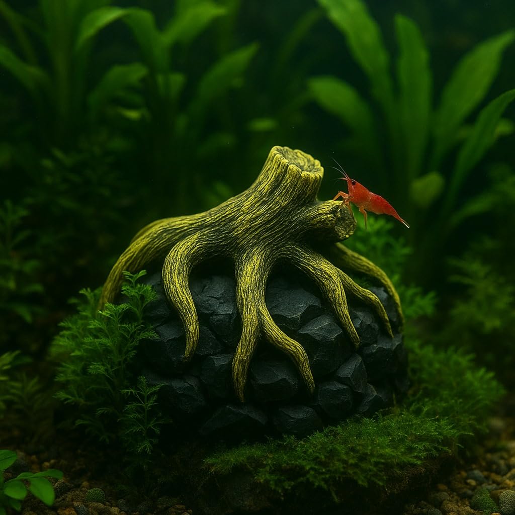 Natural Driftwood Root Aquarium Decoration 15×13×12 cm
