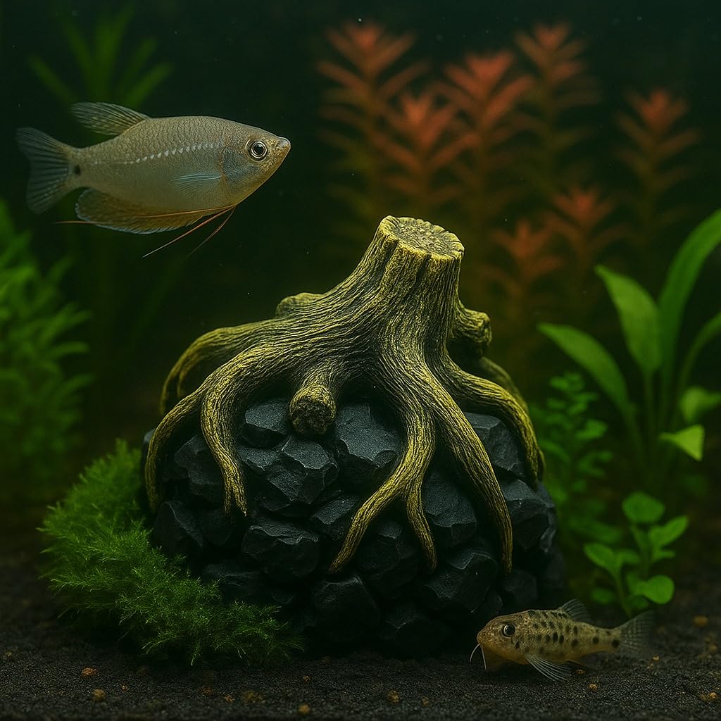 Natural Driftwood Root Aquarium Decoration 15×13×12 cm