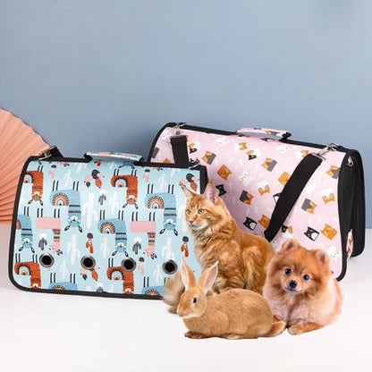 Petbroo Travel Pet Carrier Soft Multi-Entry Folding Portable Kennel Crate Small - dog travel essentials
