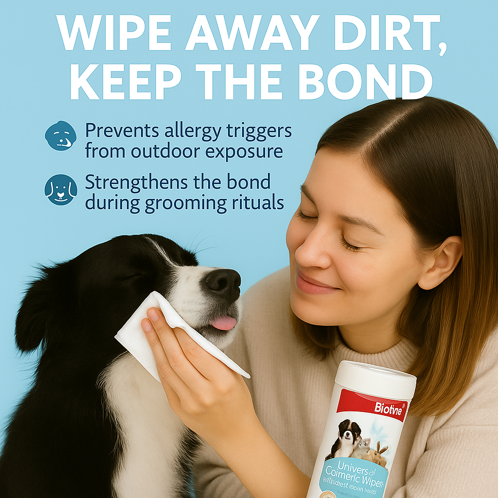 Bioline universal cosmetic wipes - 30pcs- pet grooming
