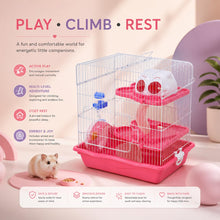 Dear Pet Dayang Spacious Hamster Cage PINK (M012) 35.5 x 26.6 x 40.5 cm