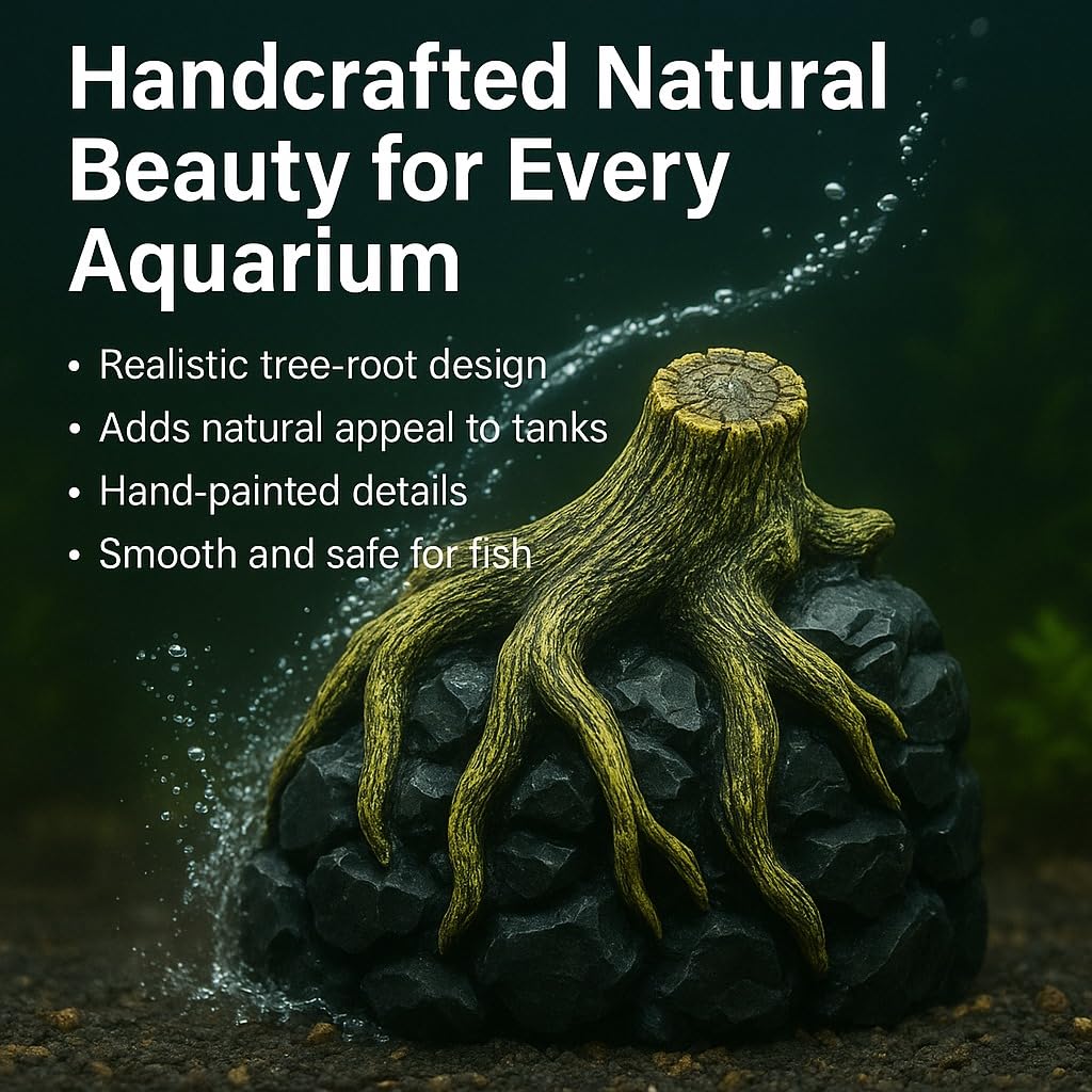 Natural Driftwood Root Aquarium Decoration 15×13×12 cm