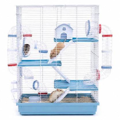 Dear Pet Dayang 511DB Large Multi-Level Hamster Cage with Transparent Tunnel System 47x30.2x70 cm