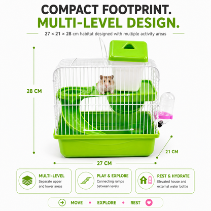 Petbroo Nesty Hamster cage 27x21x28 cm