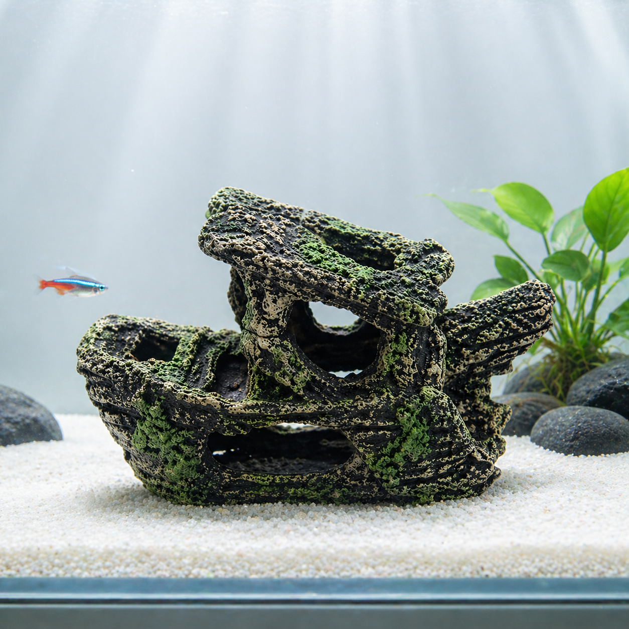 Aquarium Decoration Rock Cave Ornament for Fish Tank, 2020120900774