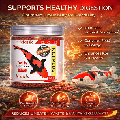 Koi Fish Food Floating Pellets 160g