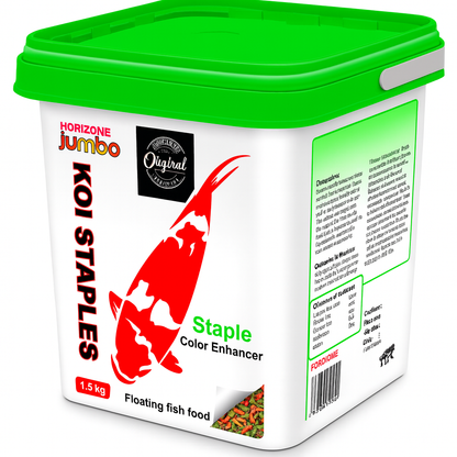 Jumbo protein rich Koi carp staple fish food bucket 1.5kg