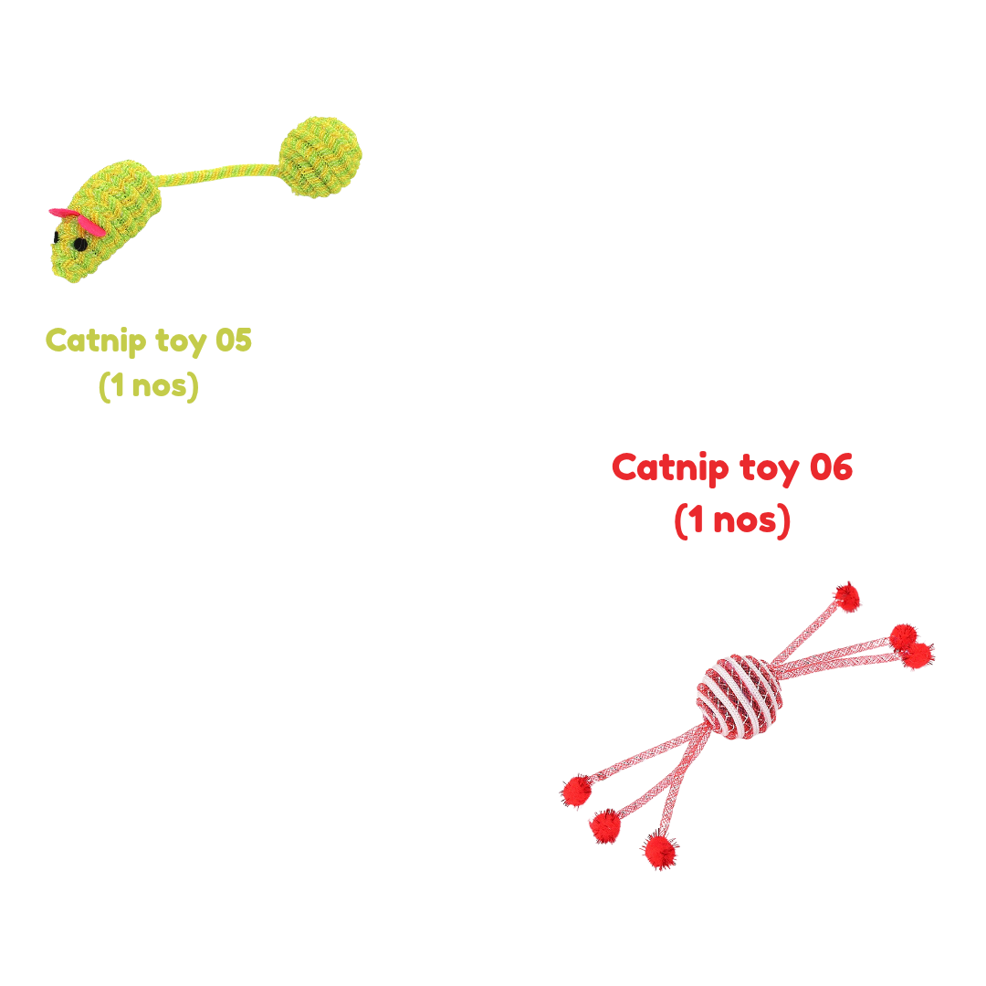 Catnip toy combo -combo of 6 catnip toys